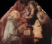 Fra Filippo Lippi The Virgin Appears to St Bernard Spain oil painting artist